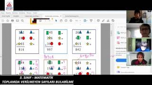 3.Sınıflar | Matematik | Toplamda Verilmeyen Sayları Bulabilme