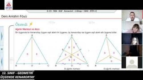 12.Sınıflar | Geometri | Üçgende Kenarortay