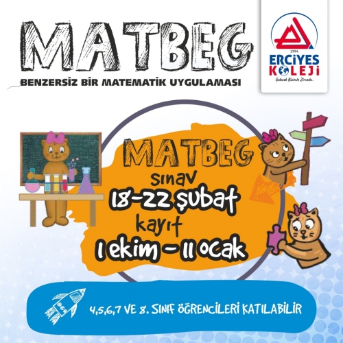 MATBEG Sınavlarının Adresi: Erciyes Koleji