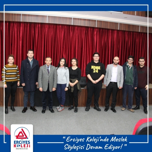 ERCİYES KOLEJİNDE MESLEK SÖYLEŞİSİ DEVAM EDİYOR !