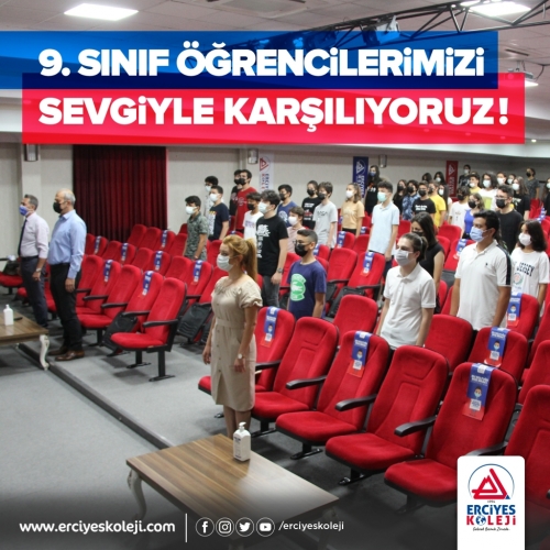 9. SINIF ÖĞRENCİLERİMİZİ SEVGİYLE KARŞILADIK…