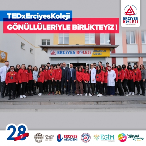 TEDxErciyesKoleji GÖNÜLLÜLERİYLE BİRLİKTEYİZ!