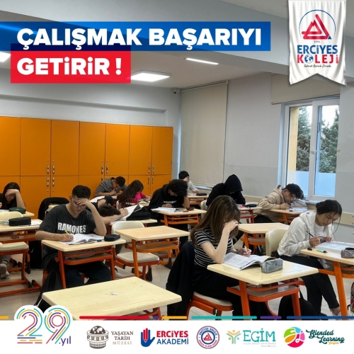 ÇALIŞMAK BAŞARIYI GETİRİR!