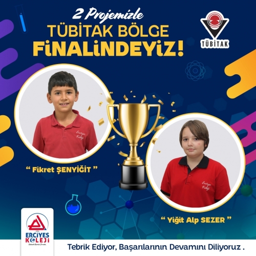 TÜBİTAK BÖLGE FİNALİNDEYİZ!