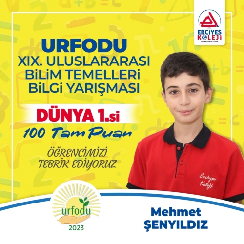 URFODU'DA DÜNYA ŞAMPİYONLUĞU!