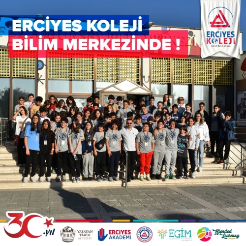 ERCİYES KOLEJİ BİLİM MERKEZİNDE!