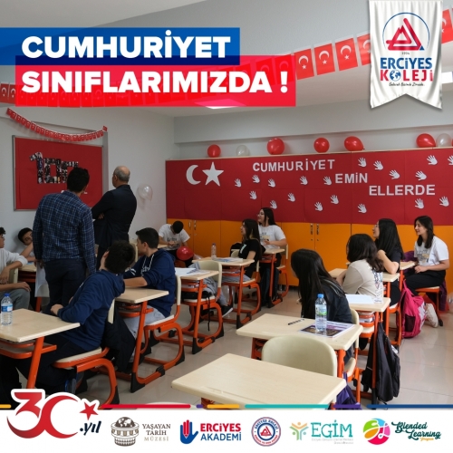 CUMHURİYET COŞKUSU SINIFLARIMIZDA!