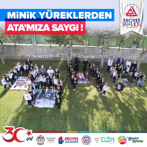 MİNİK YÜREKLERDEN ATA' MIZA SAYGI!