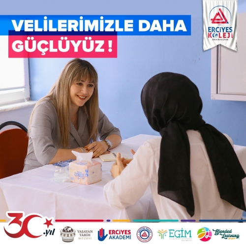 VELİLERİMİZLE DAHA GÜÇLÜYÜZ!