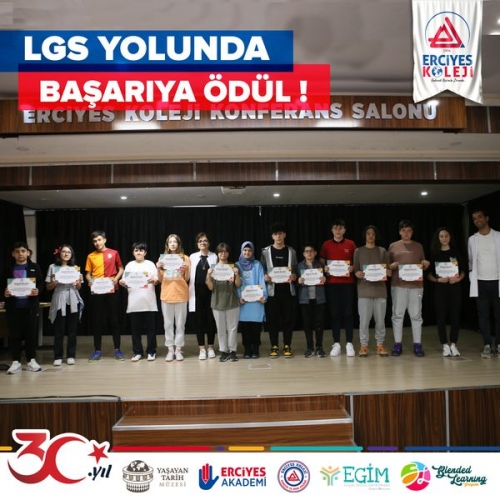 LGS YOLUNDA BAŞARIYA ÖDÜL!