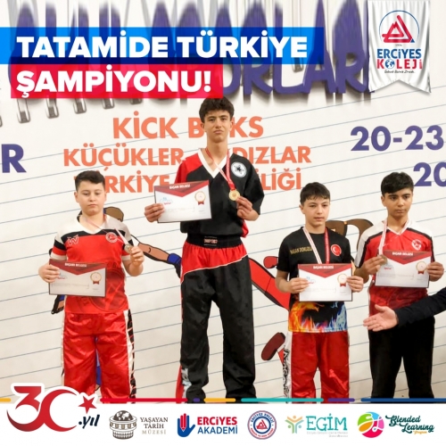 TATAMİDE TÜRKİYE ŞAMPİYONU!