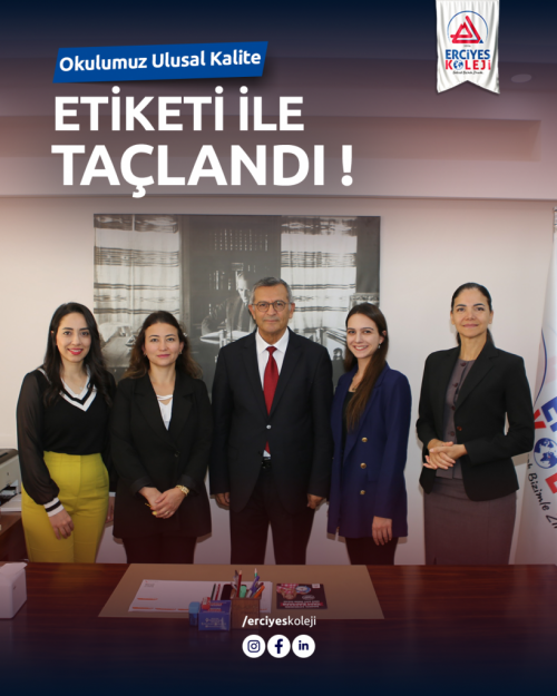 Okulumuz Ulusal Kalite Etiketi ile Taçlandı!