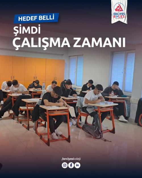HEDEF BELLİ, ŞİMDİ ÇALIŞMA ZAMANI!