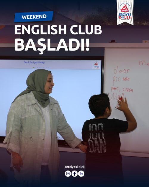WEEKEND ENGLISH CLUB başladı!