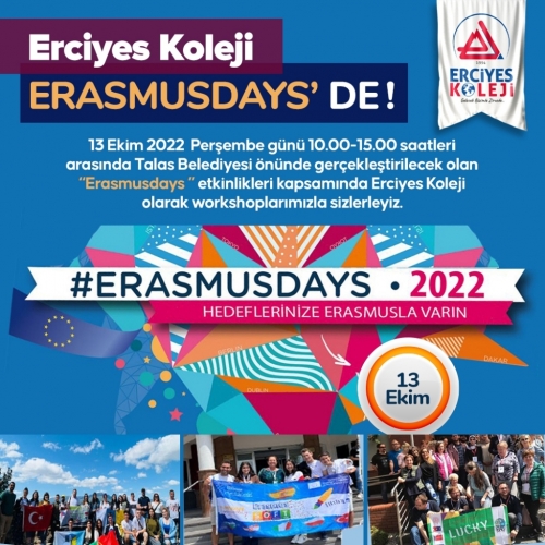 ERCİYES KOLEJİ ERASMUSDAYS'DE!